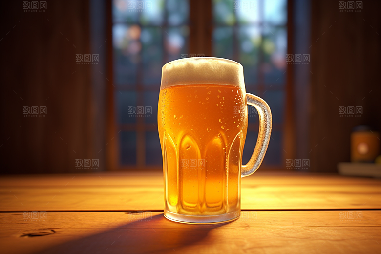 啤酒视觉艺术立体素材