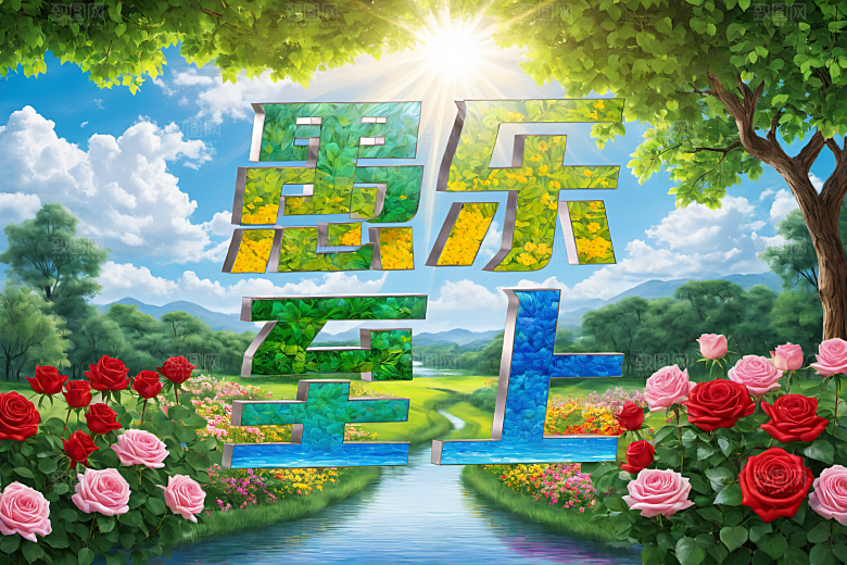 愚人节高清3D艺术字