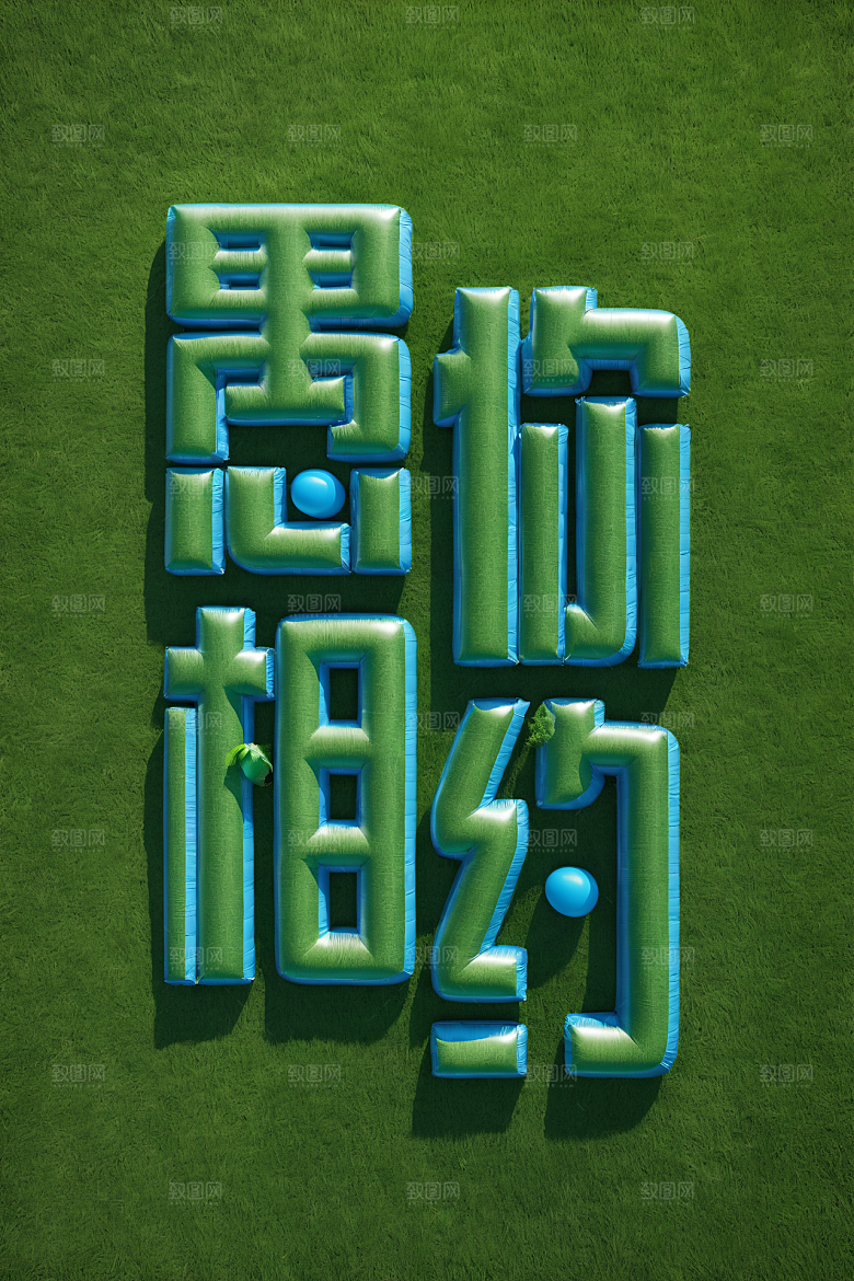 愚人节高清立体艺术字