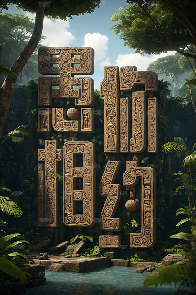 愚人节3D高清艺术字