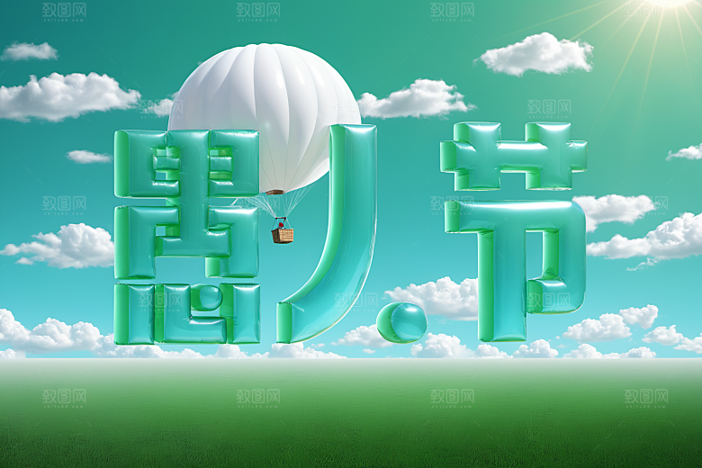 愚人节立体3D艺术字