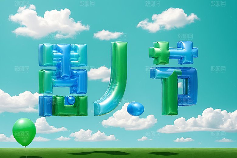 愚人节立体高清艺术字