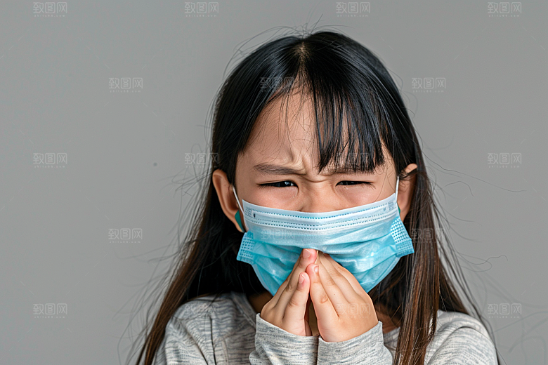 春季流感戴口罩医学流行病摄影图