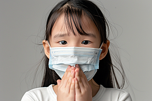 春季流感戴口罩预防传染医疗摄影图