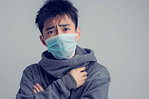 春季流感戴口罩医学病毒摄影图