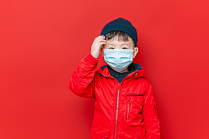 流感儿童预防传染人物摄影图