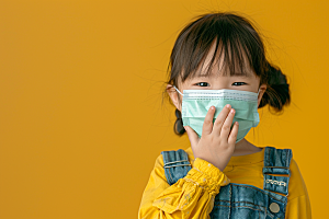 流感儿童医疗感冒摄影图