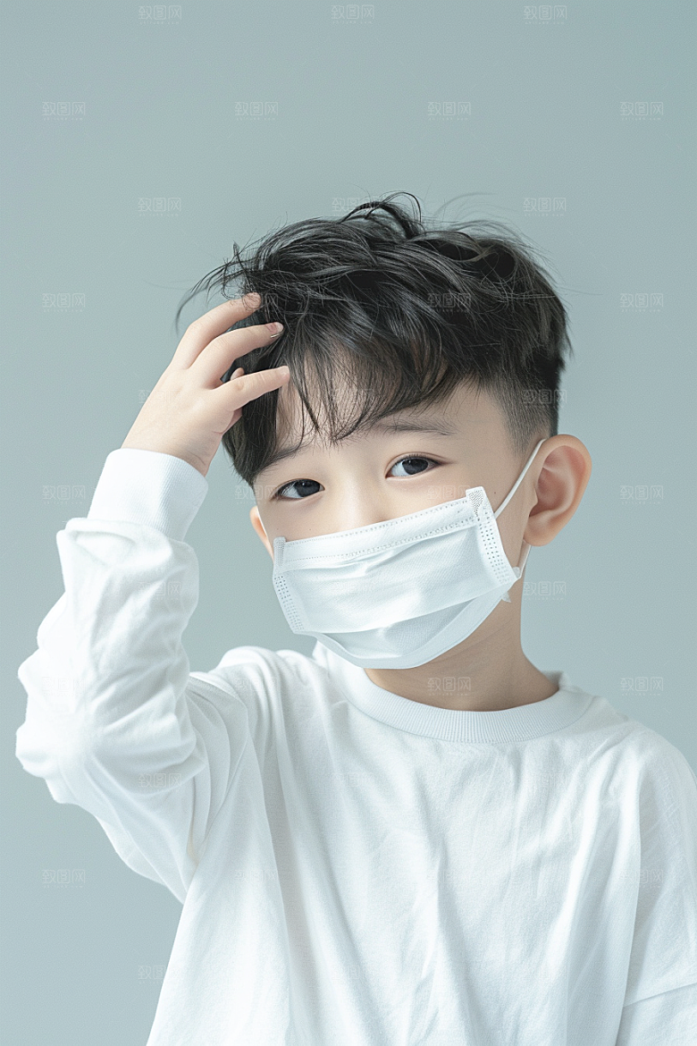 流感儿童医疗病毒摄影图