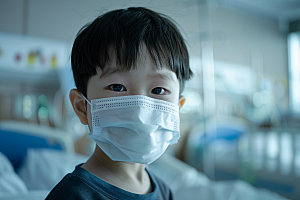 流感儿童预防传染医疗摄影图
