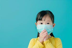 流感儿童感冒流行病摄影图