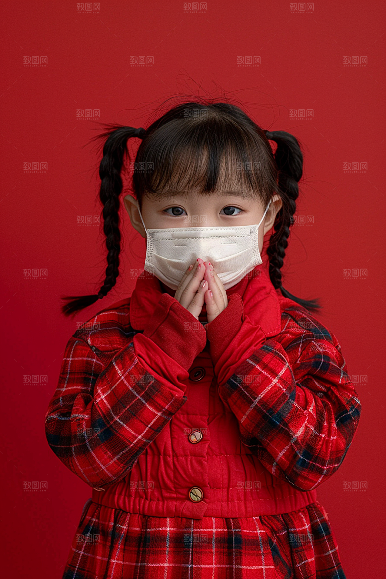 流感儿童医学感冒摄影图