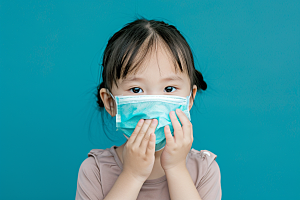 流感儿童医学感冒摄影图