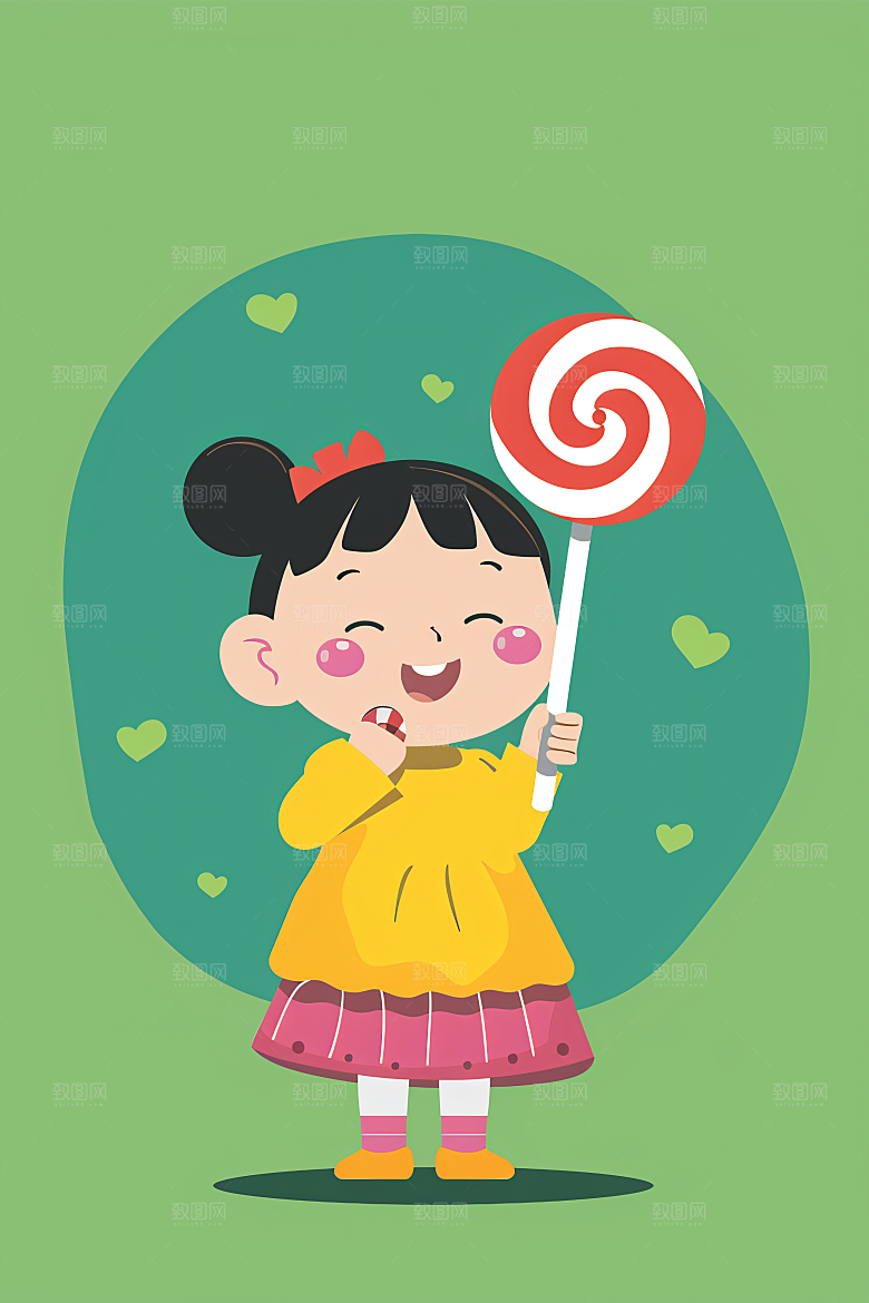 六一儿童节快乐童趣插画