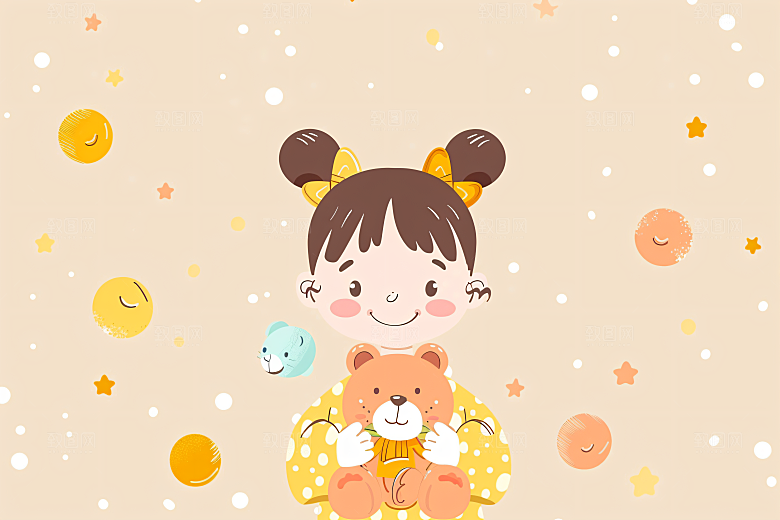 六一儿童节人物高清插画