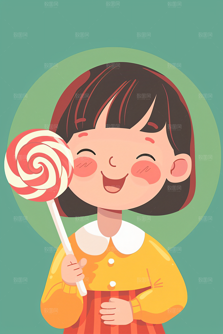六一儿童节童趣欢乐儿童插画