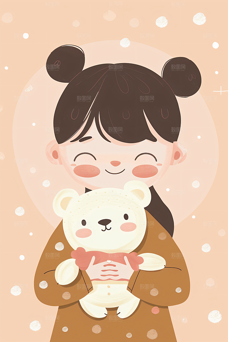 六一儿童节幸福童年欢乐儿童插画