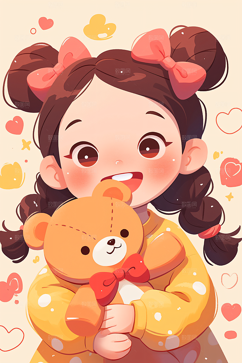六一儿童节人物高清插画