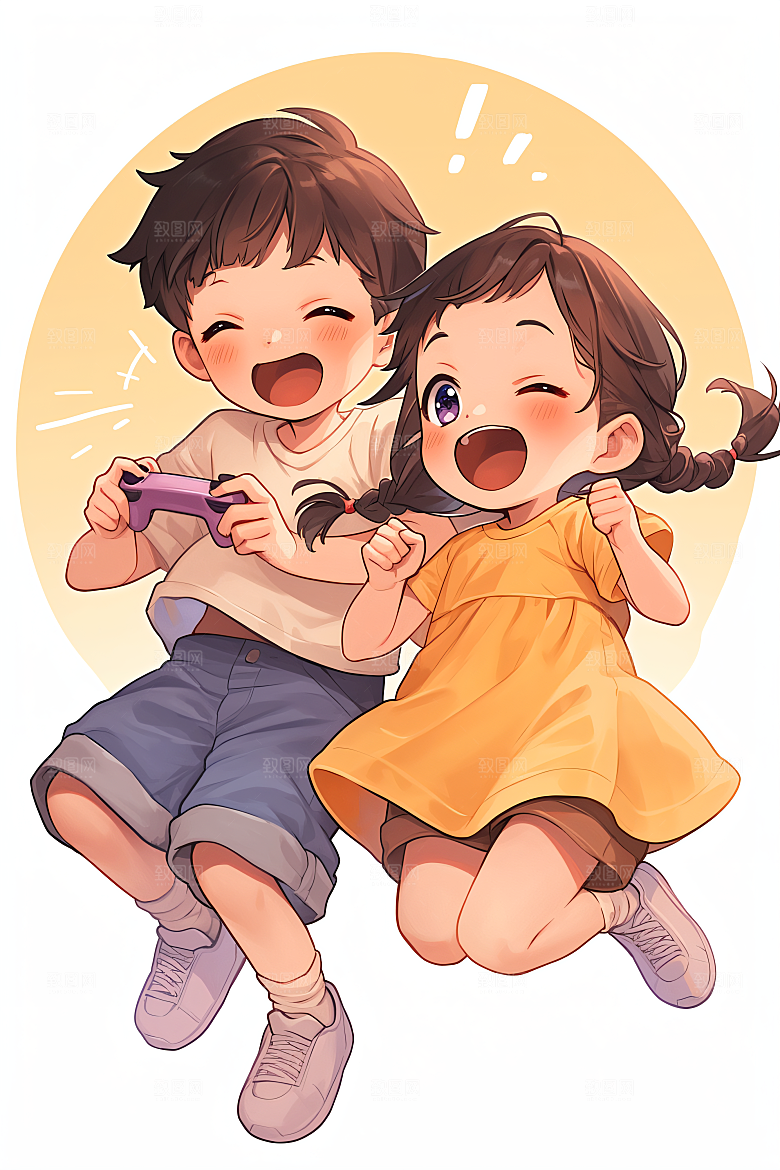六一儿童节快乐高清插画