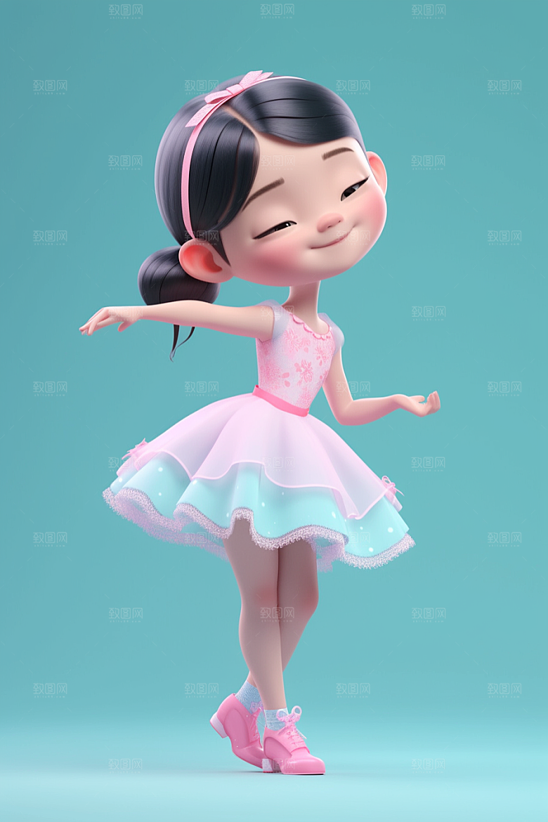 快乐儿童立体IP模型