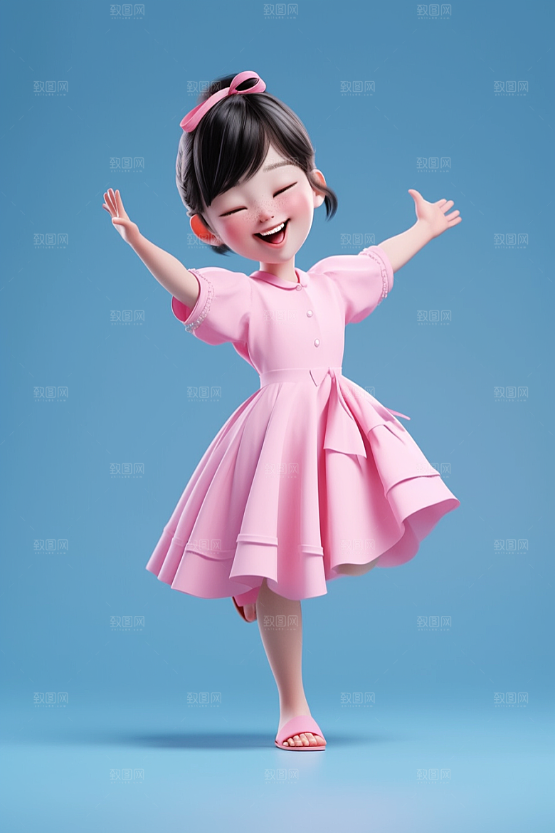 快乐儿童童真IP模型