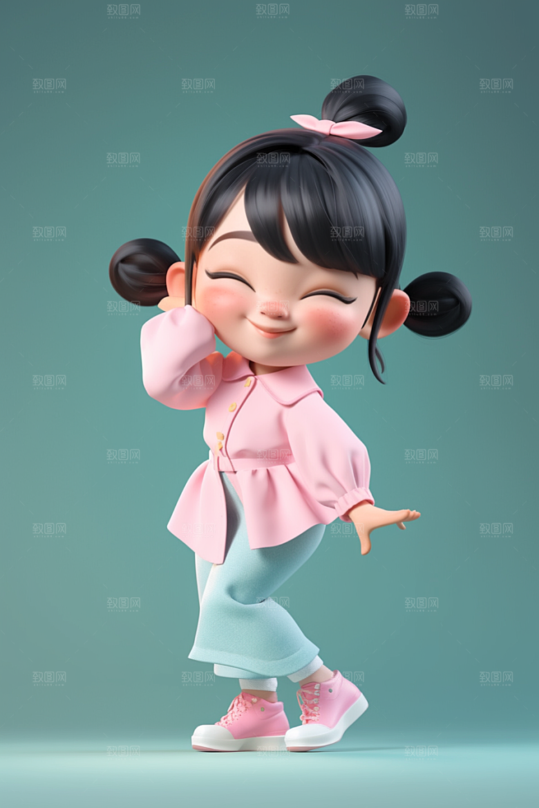快乐儿童立体人物模型
