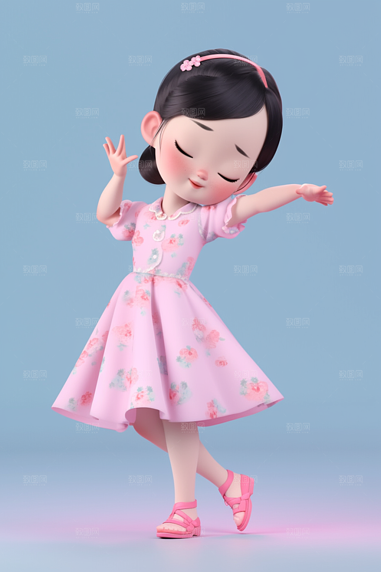 快乐儿童IP童真模型