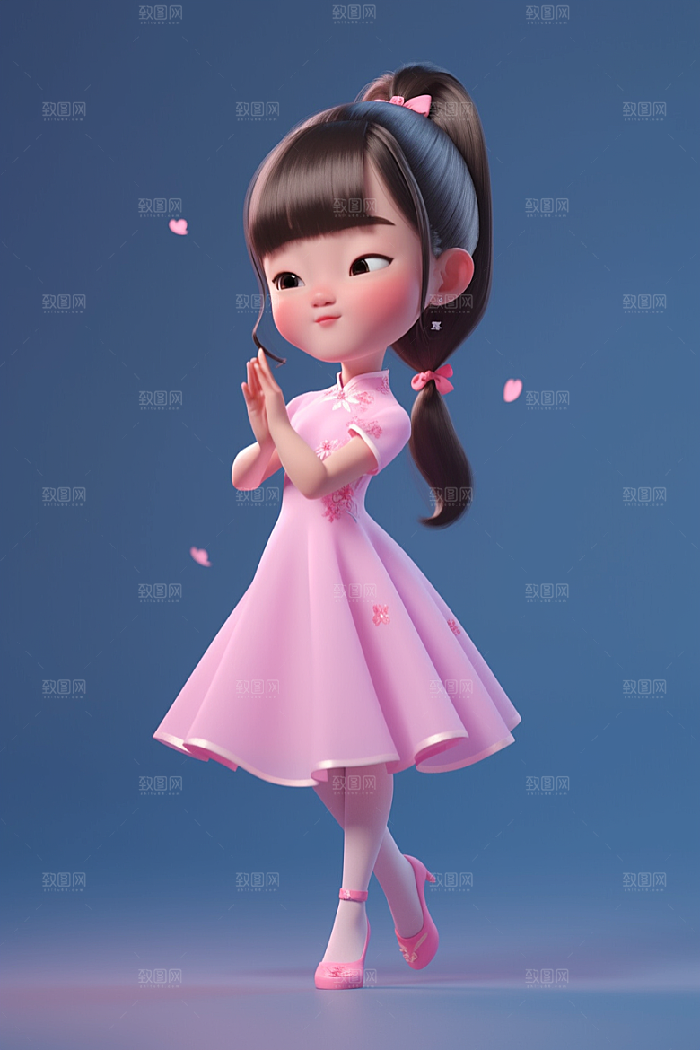 快乐儿童童真形象模型