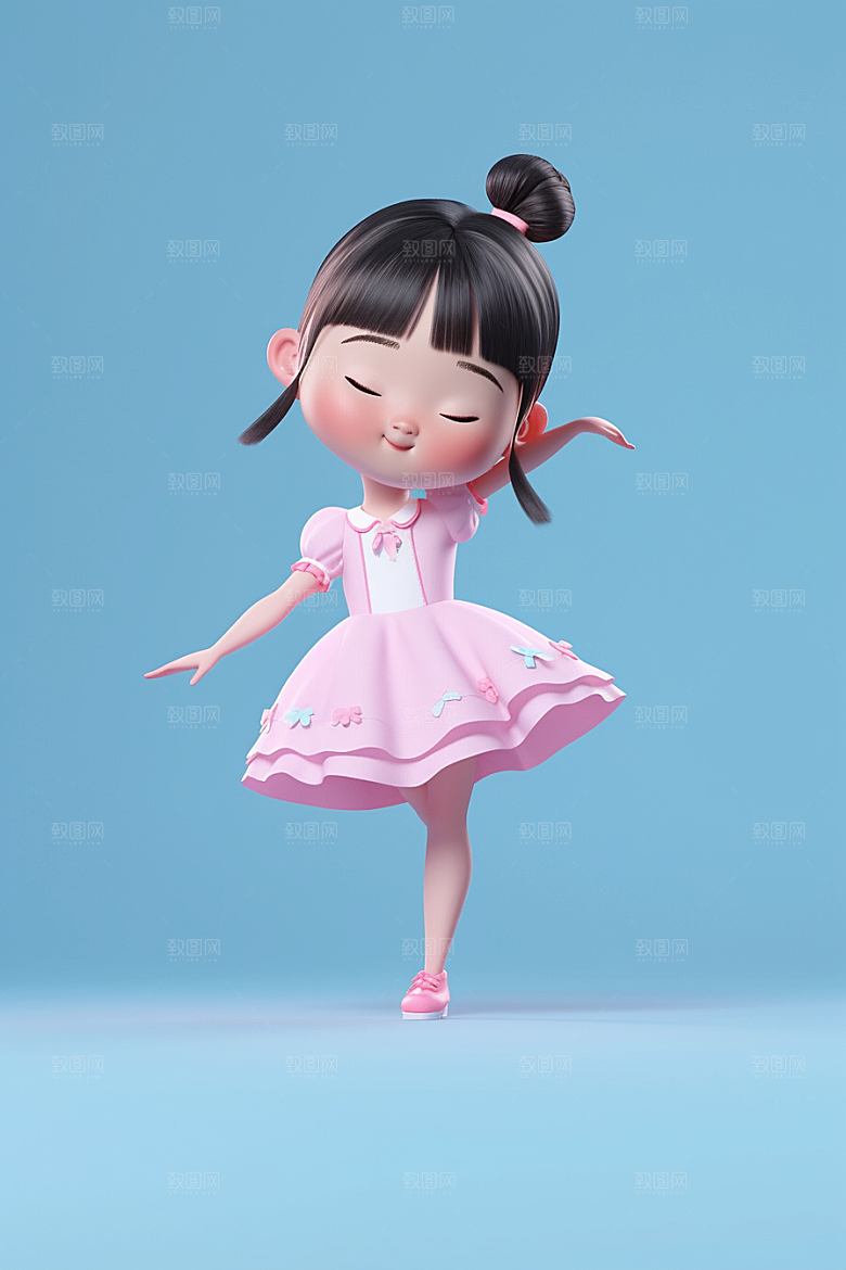 快乐儿童立体六一儿童节模型