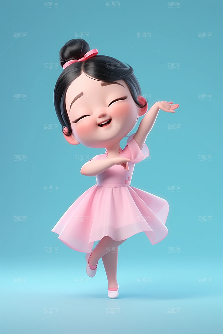 快乐儿童六一儿童节IP模型
