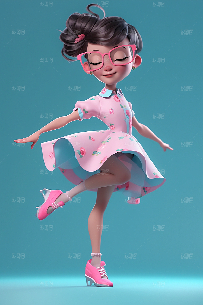 快乐儿童形象孩童模型