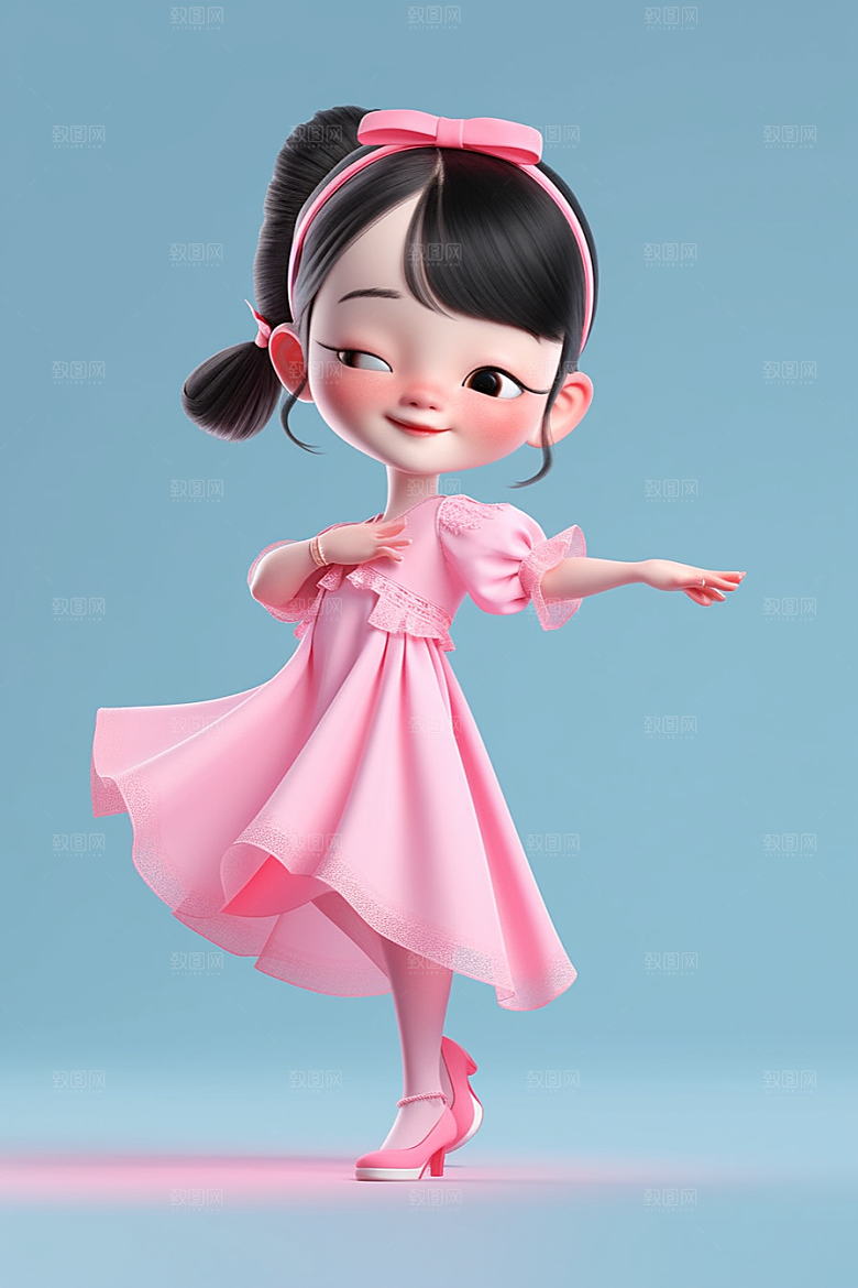 快乐儿童IP六一儿童节模型