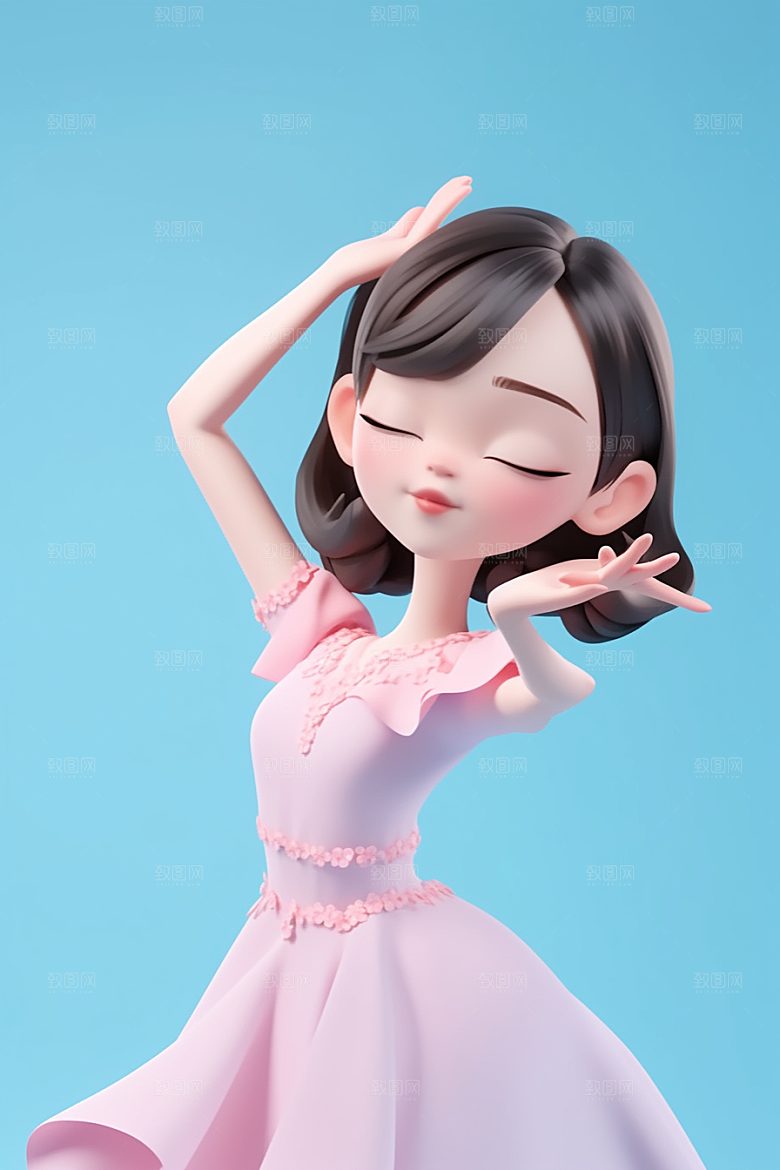 快乐儿童形象卡通模型