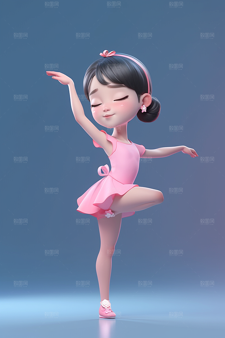 快乐儿童IP六一儿童节模型