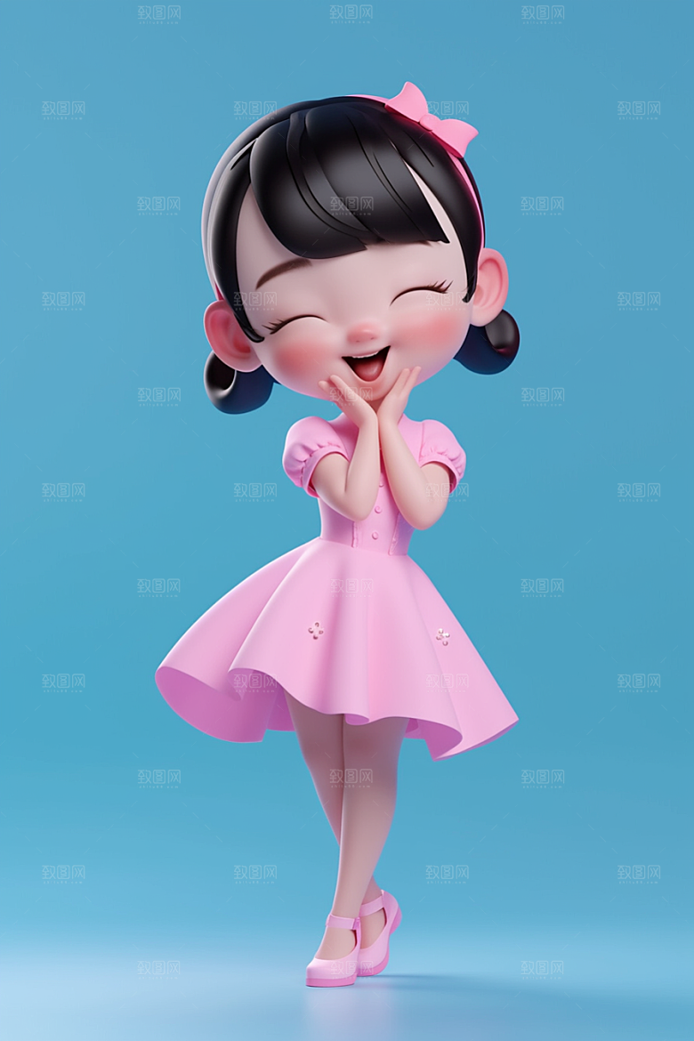 快乐儿童形象人物模型