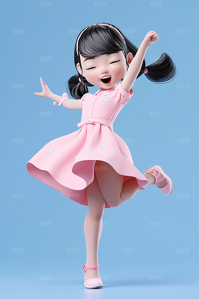 快乐儿童孩童立体模型
