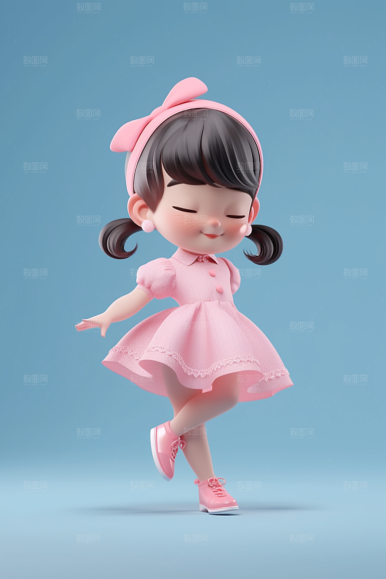 快乐儿童3D可爱模型