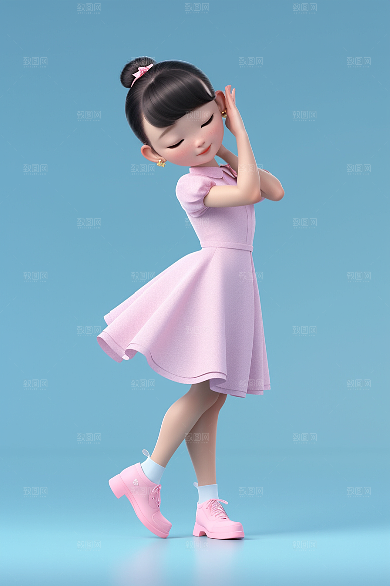 快乐儿童形象立体模型