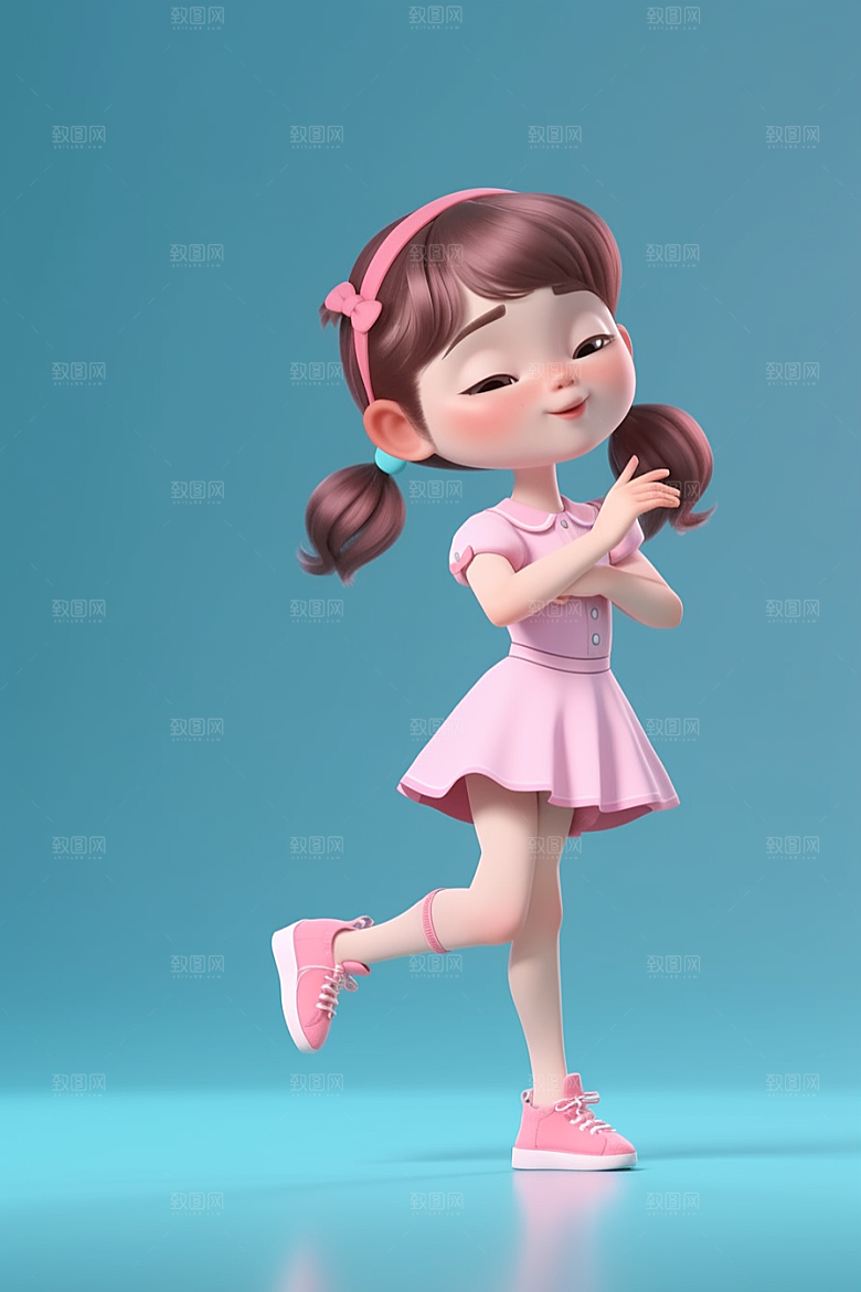 快乐儿童立体IP模型