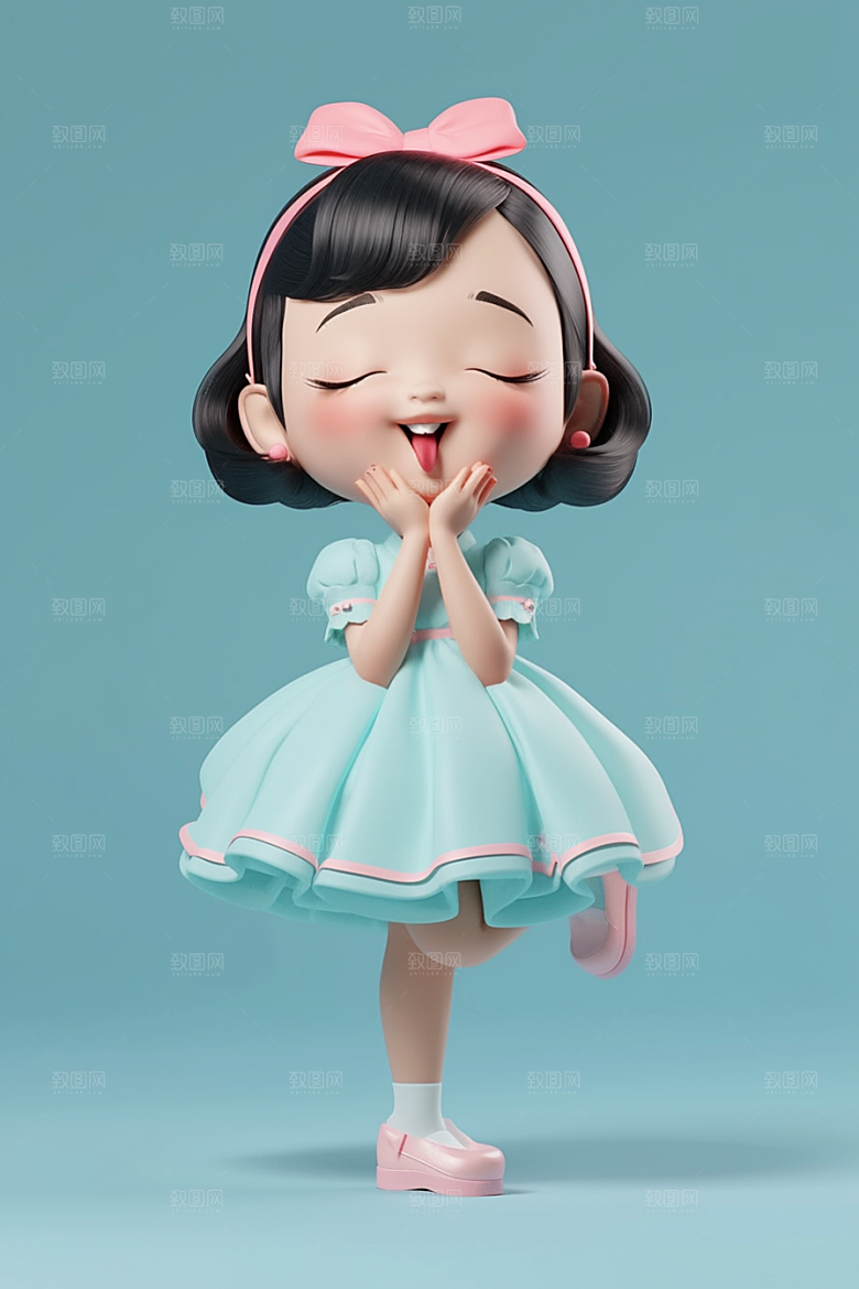 快乐儿童孩童童趣模型