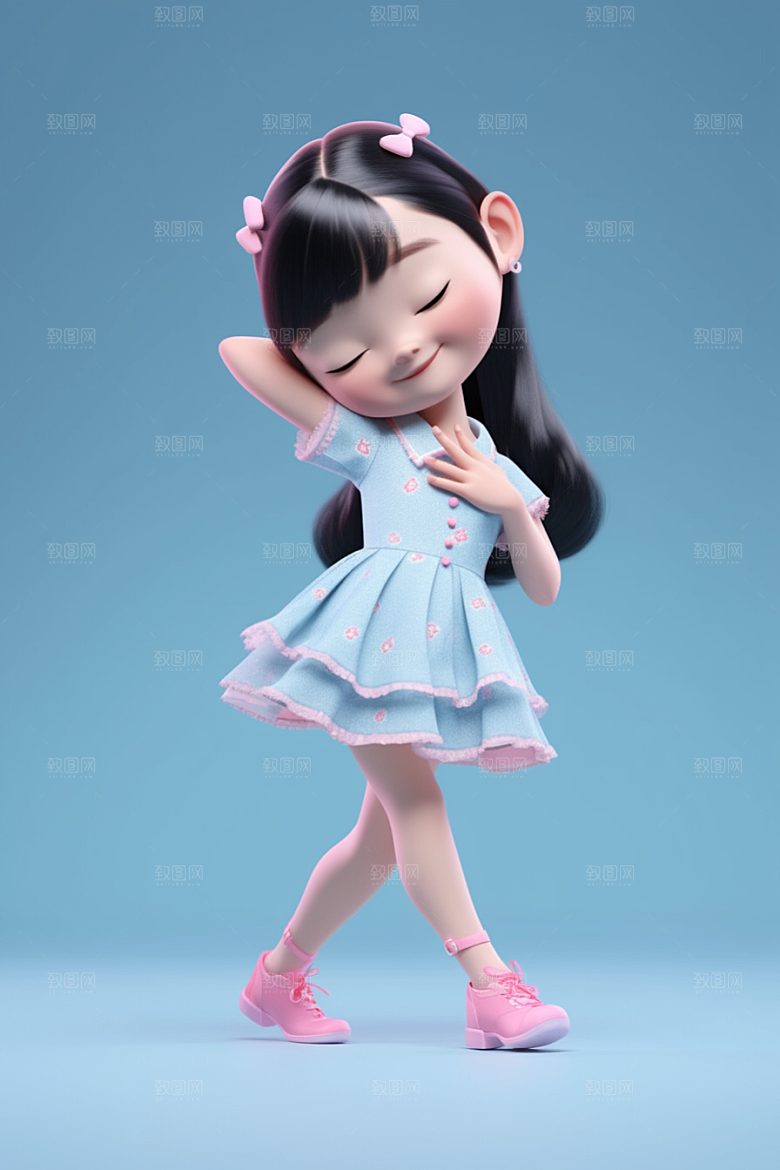 快乐儿童可爱六一儿童节模型