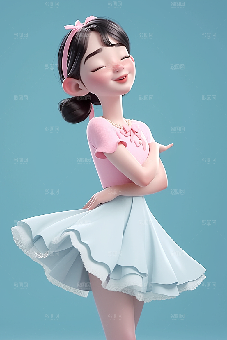 快乐儿童人物形象模型
