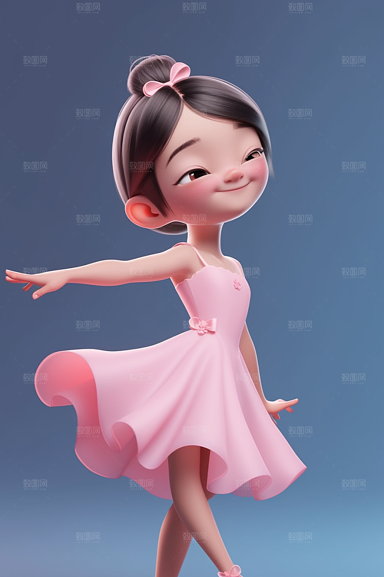 快乐儿童童真3D模型