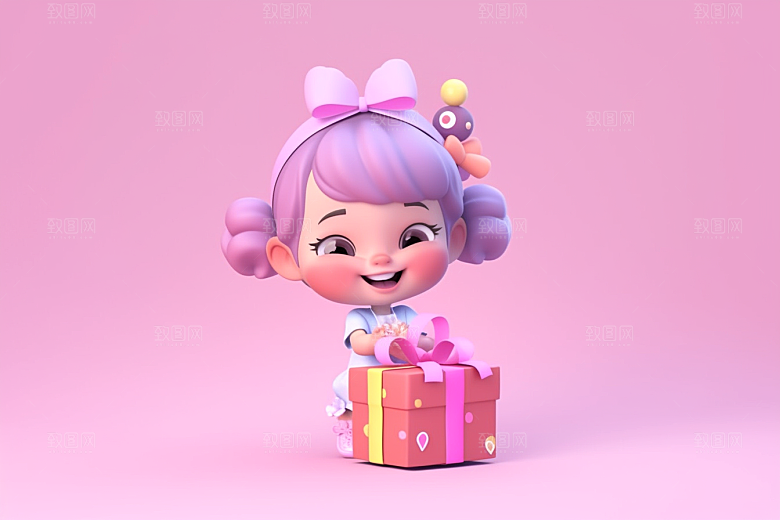 快乐儿童IP可爱模型