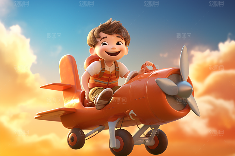 快乐儿童形象IP模型