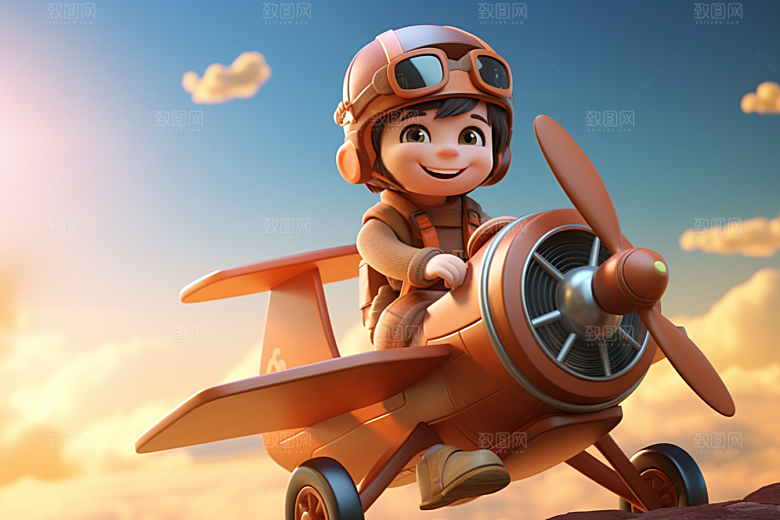 快乐儿童3D人物模型