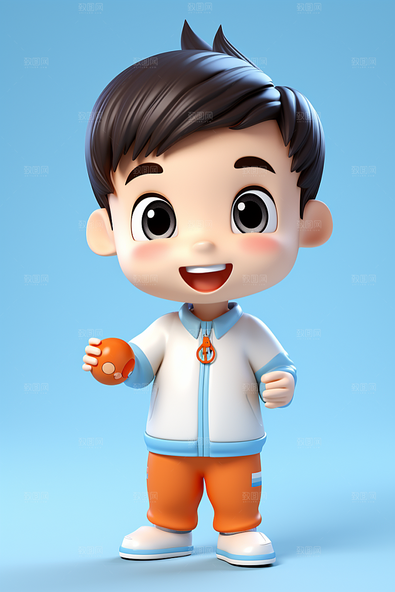 快乐儿童IP卡通模型