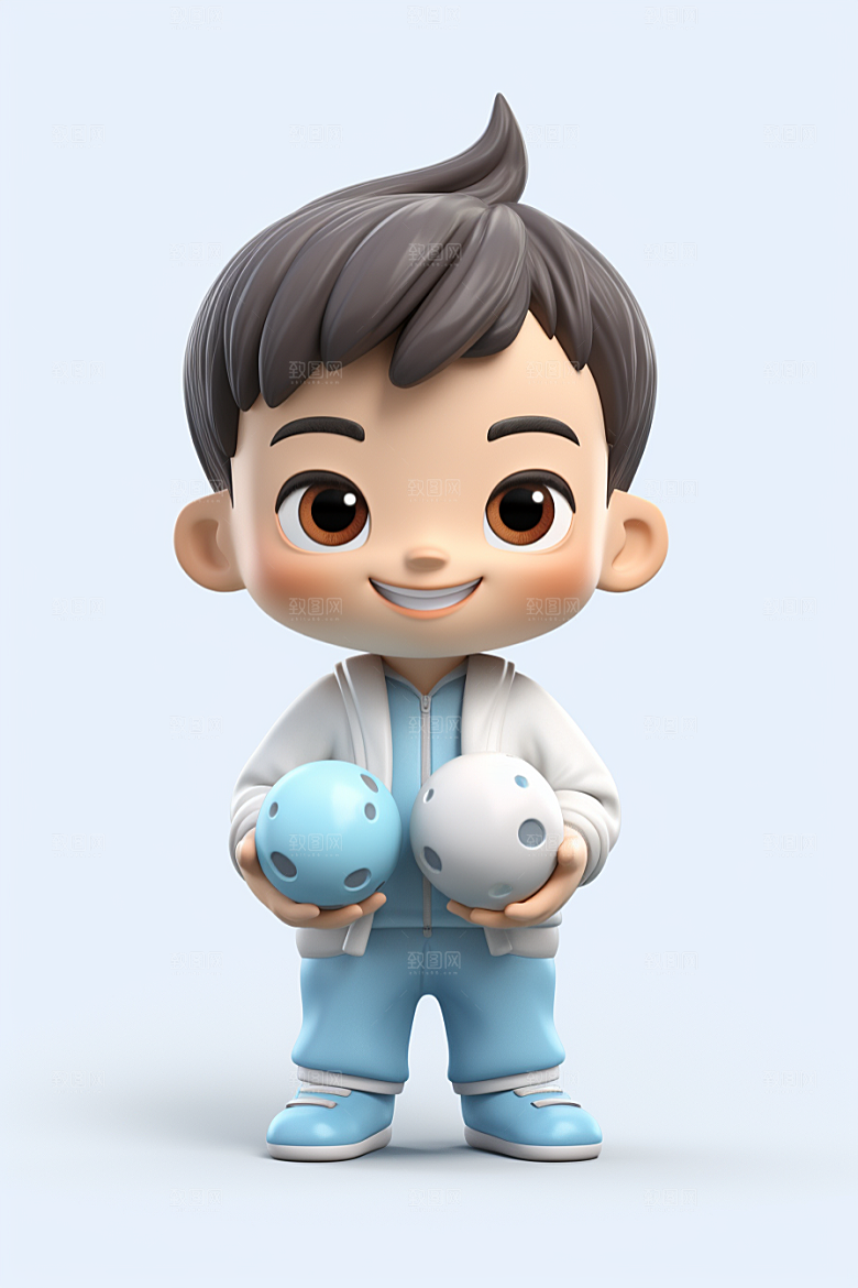 快乐儿童形象孩童模型