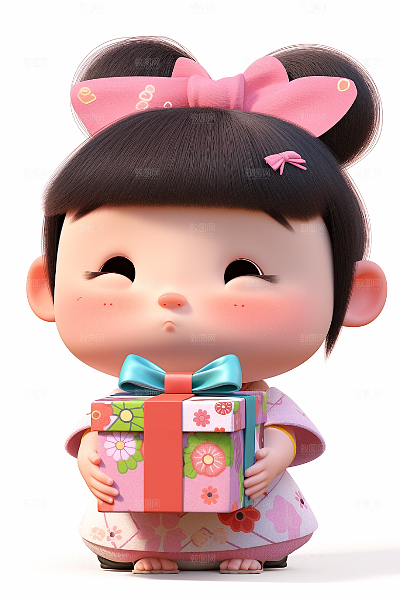快乐儿童可爱童趣模型
