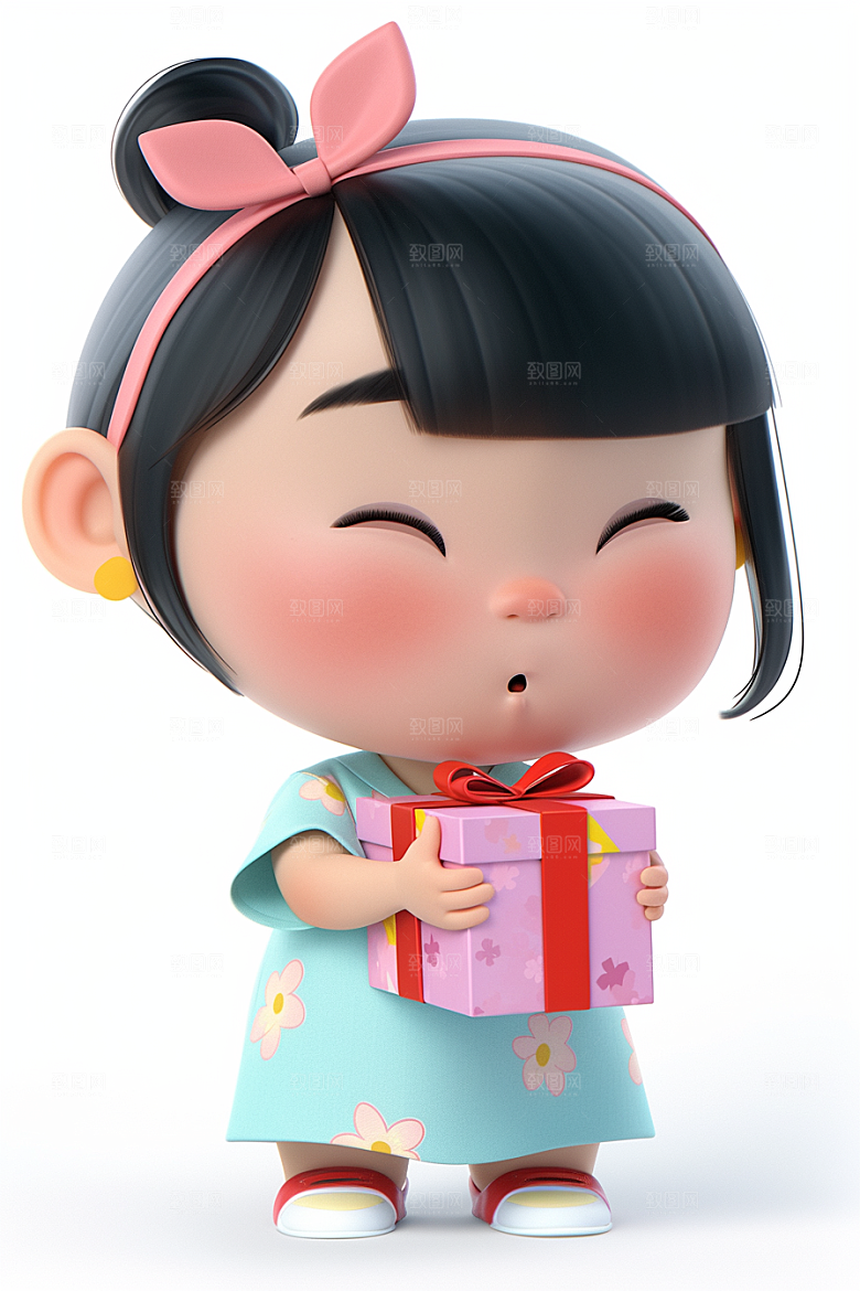 快乐儿童形象卡通模型