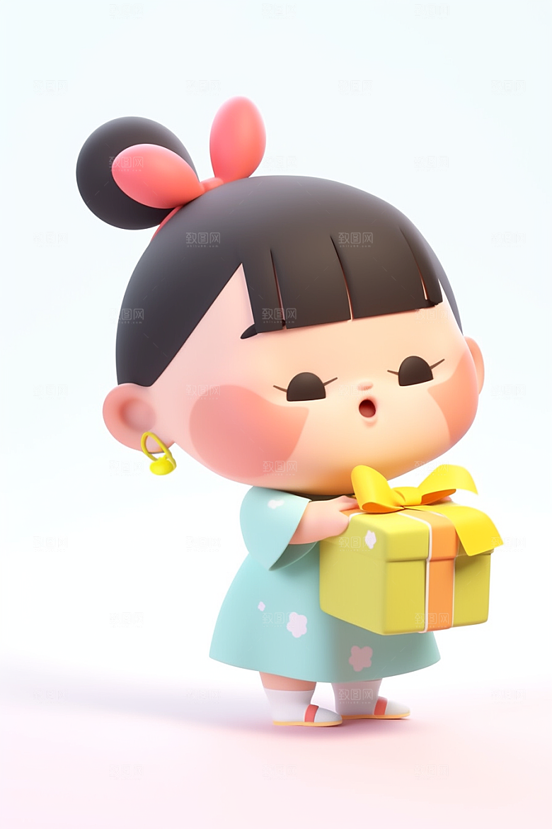 快乐儿童孩童可爱模型